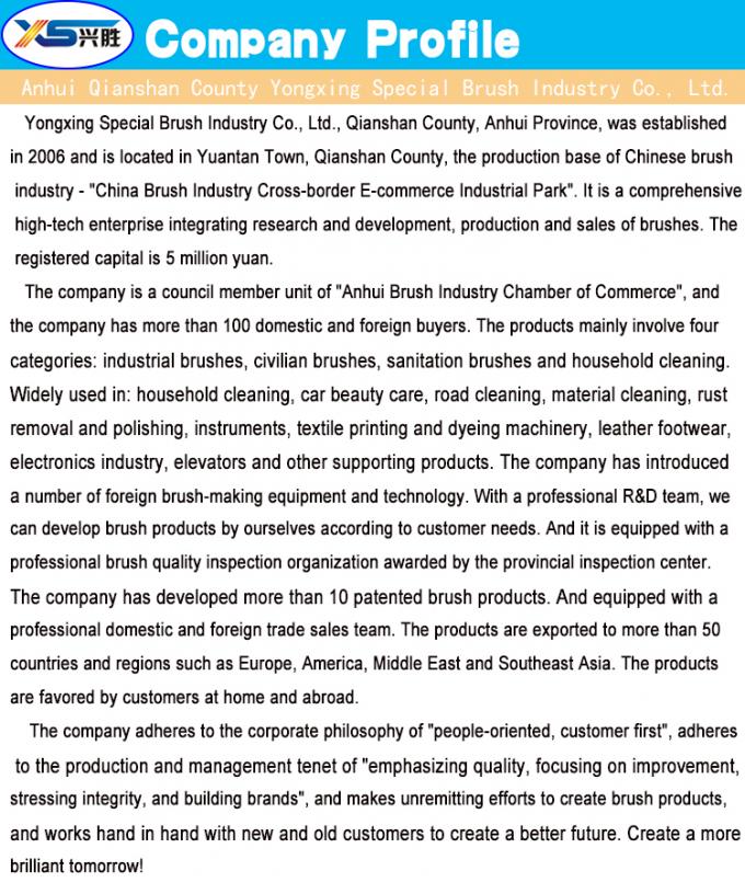 Customized material stainless steel copper bristle horse hair wire brush with rod