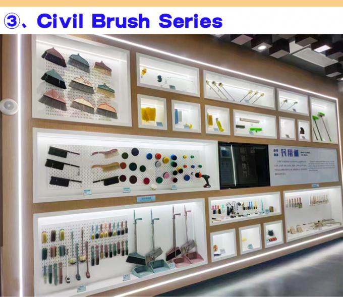 Customized material stainless steel copper bristle horse hair wire brush with rod