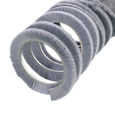 Multi Strand Winding Filament Spiral Roller Brush Untuk Alat Penggilingan Industri