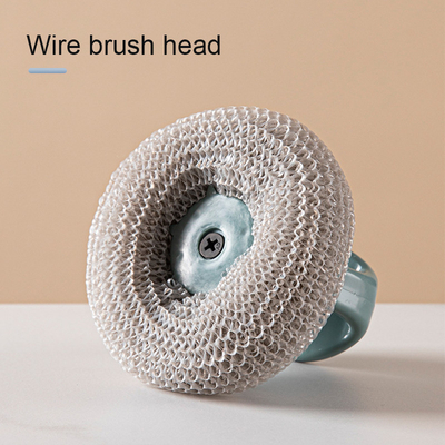 Jual Terbaik Dapur Stainless Steel Bola Pembersih Scrubber Sikat Dengan Genggam