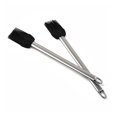 Ketahanan Suhu Tinggi Silikon Barbecur Sikat Genggam Stainless Steel Sikat Minyak Bakar Sikat BBQ Grill Sikat Basting