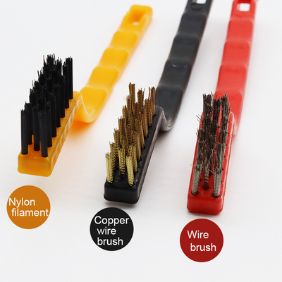 Kawat Tembaga Stainless Steel Nylon Set Sikat untuk Membersihkan Kompor Gas Minyak Dapur