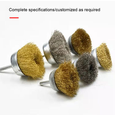 Cangkir Poles Tinggi Sikat Cangkir Kawat Stainless Tahan Debu Rotary