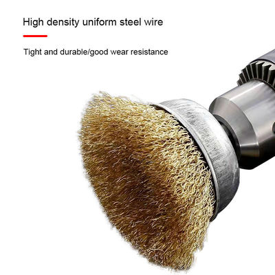 Cangkir Poles Tinggi Sikat Cangkir Kawat Stainless Tahan Debu Rotary