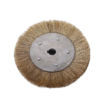 Industri Abrasive Stainless Steel Wire Brush Polishing Wheel Flat Hole
