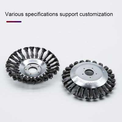 Wire Wheel Cup Twisted Knot Steel Wire Brush Disesuaikan