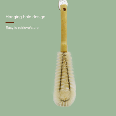 Baja Plastik Long Handle Nylon Pembersih Sikat Fleksibel Bristles Untuk Bottle Bottom