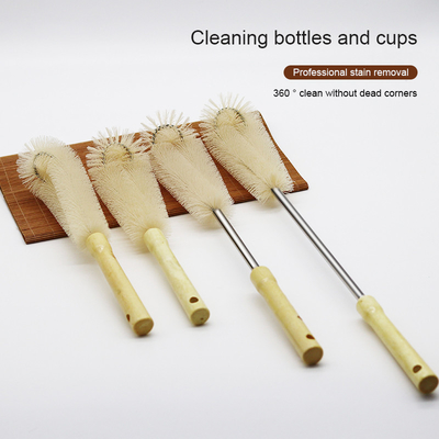 Baja Plastik Long Handle Nylon Pembersih Sikat Fleksibel Bristles Untuk Bottle Bottom