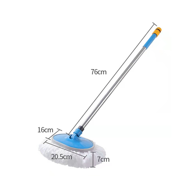 Rotating Chenille Cleaning Long Handle Microfiber Car Wash Mop Kit Multifungsi