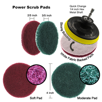 Set Kuas Scrubber Pengeboran Khusus Untuk Semua Tujuan Bersih