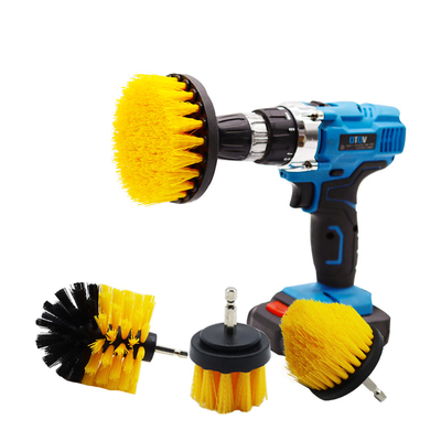 4Pcs Set Pelengkap Sikat Pembersih Bor Mobil Power Scrubber Brush Kit