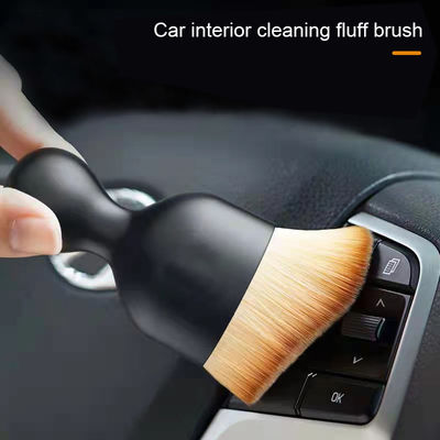 Fiber Soft Bristles Detail Alat Pembersih Mobil Interior Pembersihan Sikat melengkung