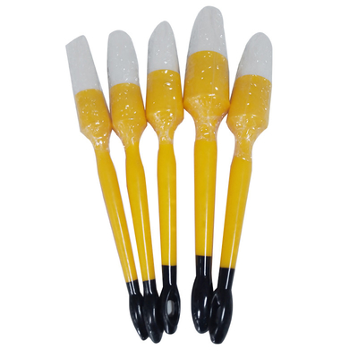 Yellow Handle Boar Bristle Car Cleaning Brush Car Detailing Brush 5 Pcs Set