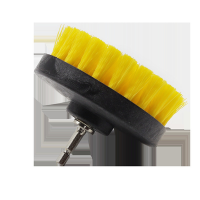 Yellow Car Nylon Drill Clean Brush Untuk Polishing Car Wash Brush Set