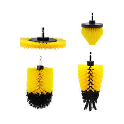 Jual panas 4pcs putar dill bulat soft bristle sikat cuci mobil