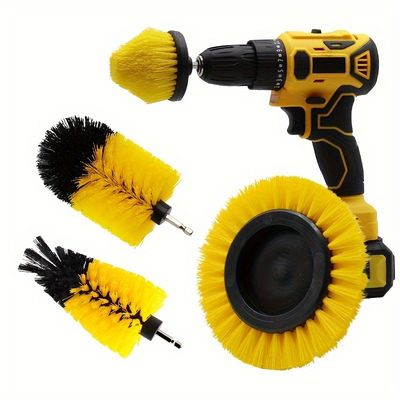 Pemasok Pabrik 4pcs Dill Pembersih Sikat Tile Sikat Bor Scrub Sikat