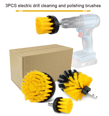 Populer Kuning Lembut Bristles 5 Piece Bor Pembersih Set Sikat