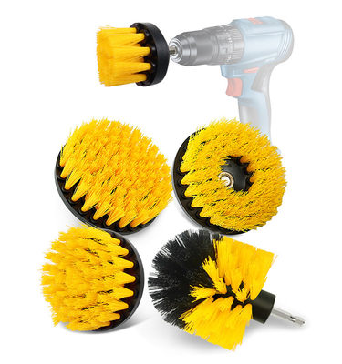 Populer Kuning Lembut Bristles 5 Piece Bor Pembersih Set Sikat