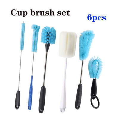 Set sikat cuci botol dengan pegangan panjang Pp Bristles untuk sikat cuci botol