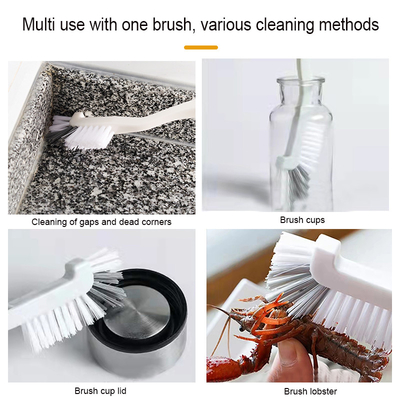 Mudah menggantung untuk menghemat ruang Pembersih Sikat Set 4pcs Celah Sikat Untuk Alat Pembersih Multifungsi