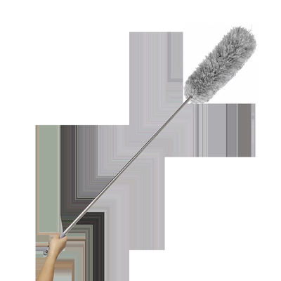 Mudah untuk membersihkan tiang stainless steel dan duster microfiber debu duster kepala sikat fleksibel