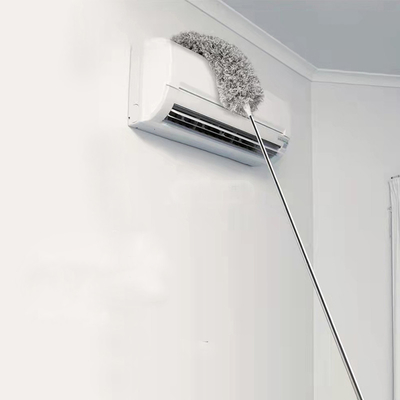 Mudah untuk membersihkan tiang stainless steel dan duster microfiber debu duster kepala sikat fleksibel