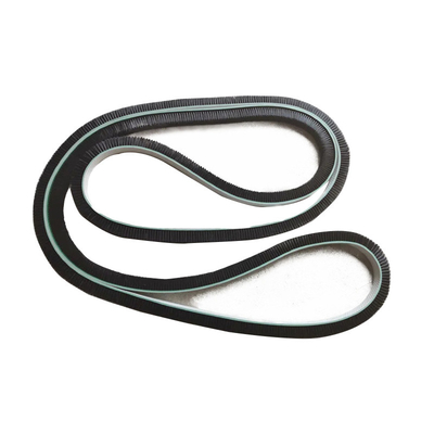 Sikat Pembersih Sabuk Strip Spiral Basis Karet Industri Sikat Strip Kawat Baja Tahan Karat