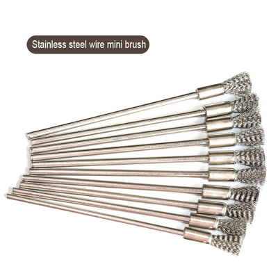 Bahan yang disesuaikan Baja tahan karat Tembaga Bristle Kuda Rambut Wire Sikat Dengan Tongkat
