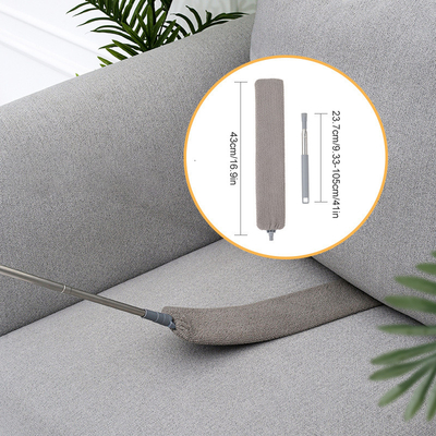 Membangun langit-langit tiang teleskopik bersih Cuci Microfiber Fluffy Duster