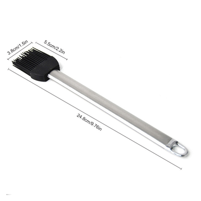 Ketahanan Suhu Tinggi Silikon Barbecur Sikat Genggam Stainless Steel Sikat Minyak Bakar Sikat BBQ Grill Sikat Basting