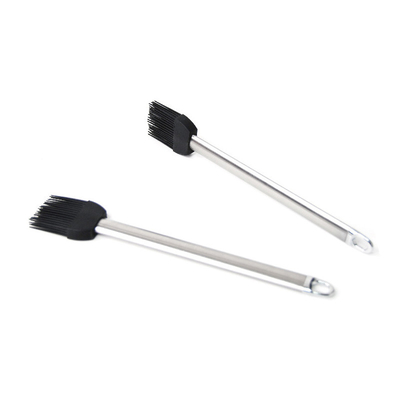 Ketahanan Suhu Tinggi Silikon Barbecur Sikat Genggam Stainless Steel Sikat Minyak Bakar Sikat BBQ Grill Sikat Basting