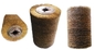 Industri Brass Bristle rol sikat pemoles kayu melengkung OEM